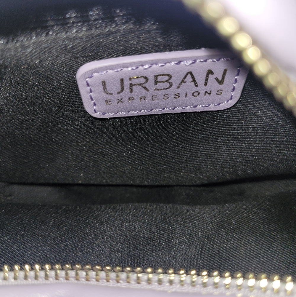 NWOT Lavender Urban Expressions Woven Bag - Picture 5 of 6